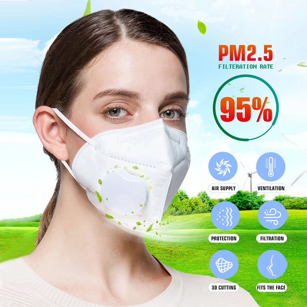 3pcs KN95 Face Mask PM2.5 Mouth Mask Air Purifying Anti Haze Dustproof Carbon Filter Mouth-muffle Electric Face Mask Cover
3pcs KN95 Face Mask PM2.5 Mouth Mask Air Purifying Anti Haze Dustproof Carbon Filter Mouth-muffle Electric Face Mask Cover