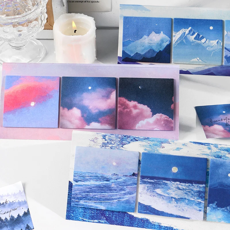 Sound of Sea Mountain Sticky Notes Set 60 Sheets Forest Moon Memo Pad Notepad Diary Planner Stickers Office School A6444
Sound of Sea Mountain Sticky Notes Set 60 Sheets Forest Moon Memo Pad Notepad Diary Planner Stickers Office School A6444