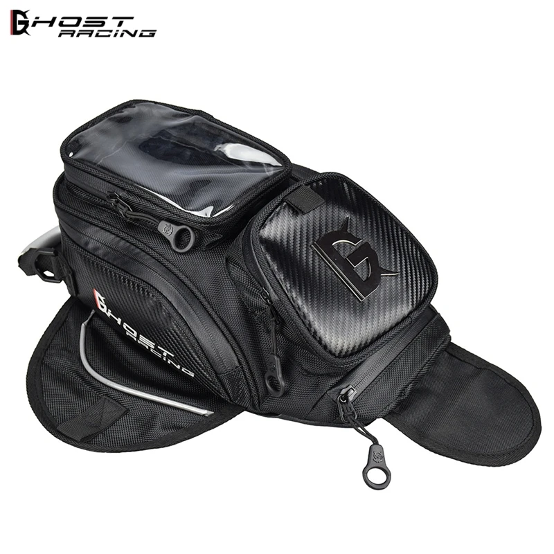 GHOST RACING Motorcycle Magnetic Fuel Oil Tank Bag Mobile Phone GPS Navigation Bag Moto Motobike Motocross Bag Travel Luggage
GHOST RACING Motorcycle Magnetic Fuel Oil Tank Bag Mobile Phone GPS Navigation Bag Moto Motobike Motocross Bag Travel Luggage