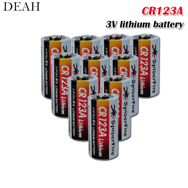 10pcs 3V Li-ion Battery CR123A CR123 CR 123A CR17345 DL123A Non-rechargeable Batteries for Camera Water Gas meter high quality
10pcs 3V Li-ion Battery CR123A CR123 CR 123A CR17345 DL123A Non-rechargeable Batteries for Camera Water Gas meter high quality