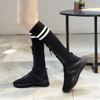 Fashion Summer Korean Version Knee High Boots Women Hip Hop Stretch Knit Sock Shoes Woman Breathable High Women Boots Casual
Fashion Summer Korean Version Knee High Boots Women Hip Hop Stretch Knit Sock Shoes Woman Breathable High Women Boots Casual