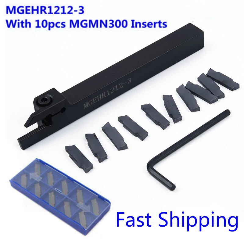 Inserts MGMN300 MGEHR1212-3 Lathe Cut-Off Parting Tool Holder Wrench Replacement Accessories Replaces
Inserts MGMN300 MGEHR1212-3 Lathe Cut-Off Parting Tool Holder Wrench Replacement Accessories Replaces