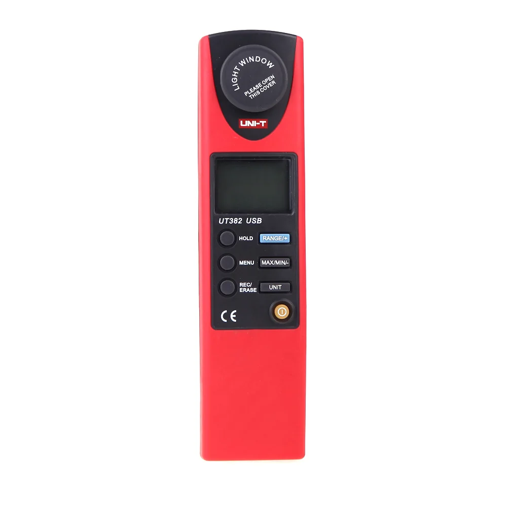 

UNI-T UT382 LCD Display Digital Lux Meter Light Meter Luxmeter Tester Illuminometer Photometer 20-20000 Lux Lumen USB Transfer