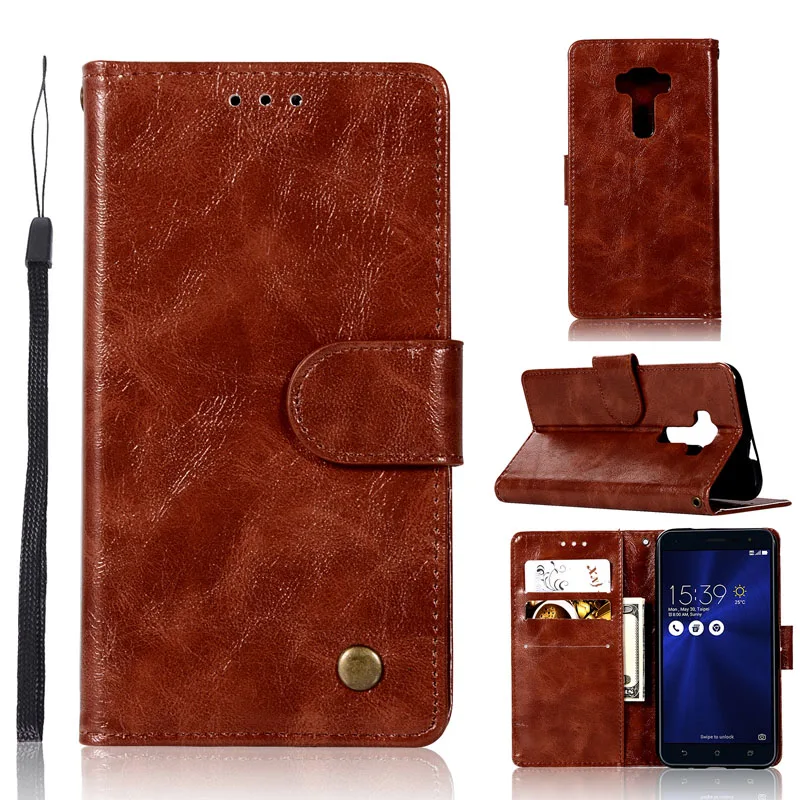 Чехол книжка в стиле ретро для Asus ZenFone Max Pro M1 ZB602KL ZB601KL ZC554KL ZC520TL ZE520KL кожаный чехол