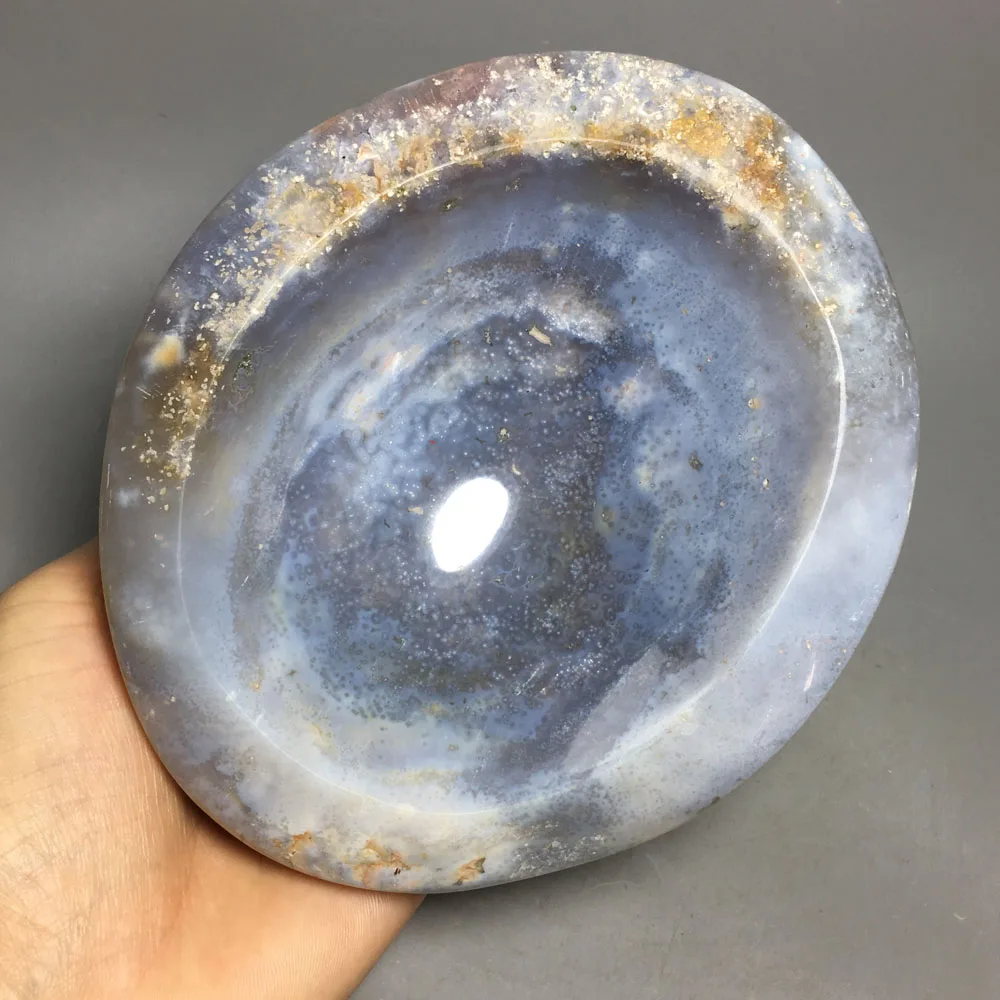 1253g High quality Natural crystal healing fengshui Home decoration polishing Ocean jasper ashtray 
1253g High quality Natural crystal healing fengshui Home decoration polishing Ocean jasper ashtray