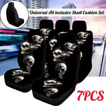 7PCS 3D Skull Print Front Car Seat Cover Universal Car Seat Protector Seat Cushion Full Cover For Most Car SUV Car Accessories
7PCS 3D Skull Print Front Car Seat Cover Universal Car Seat Protector Seat Cushion Full Cover For Most Car SUV Car Accessories