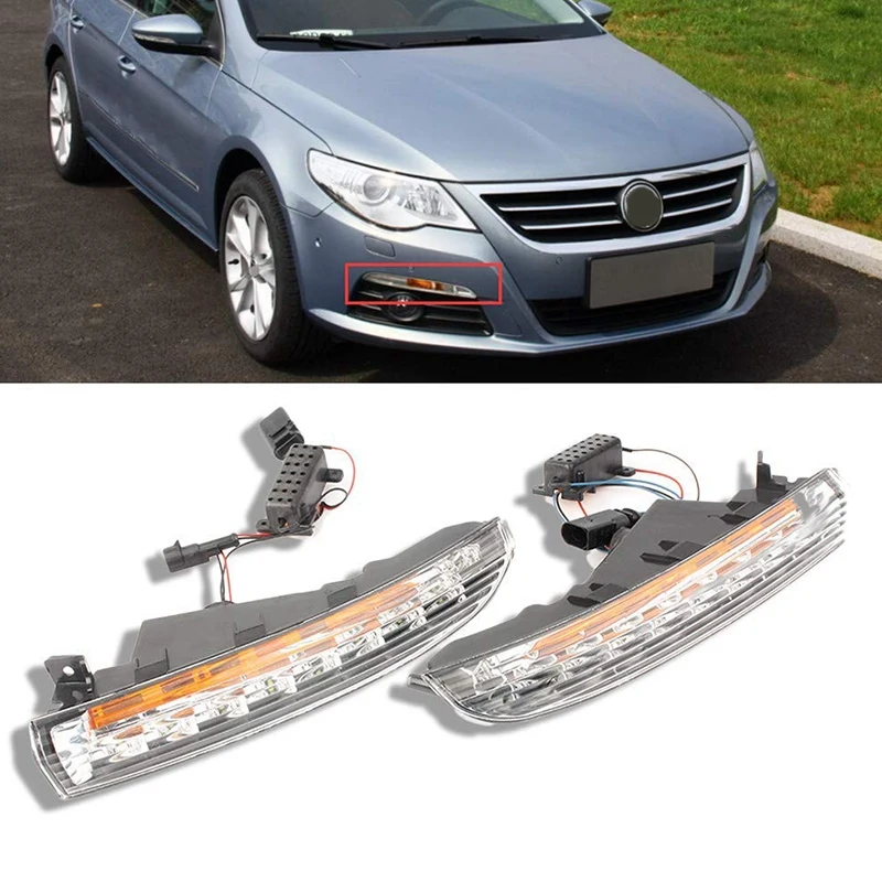 LED DRL Daytime Running Lights with Turnnig Yellow Signal Lights for Passat CC 2009 2010 2011 2012
LED DRL Daytime Running Lights with Turnnig Yellow Signal Lights for Passat CC 2009 2010 2011 2012