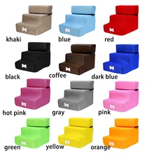 Cama de escaleras para escaleras 3 escalera Casa de perro cama para gato, perro pasos de malla plegable desmontable para mascotas gato cama rampa para perros cachorro suministros(China)