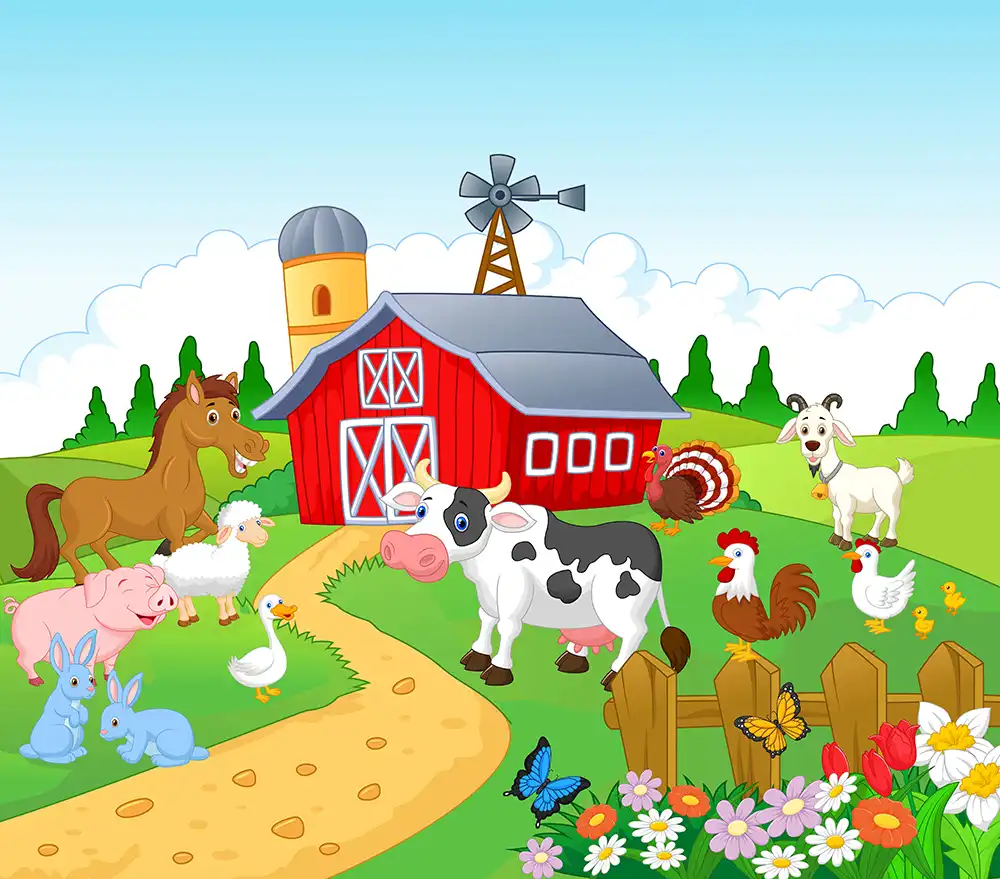 conunico farm animal party supplies tableware farm birthday