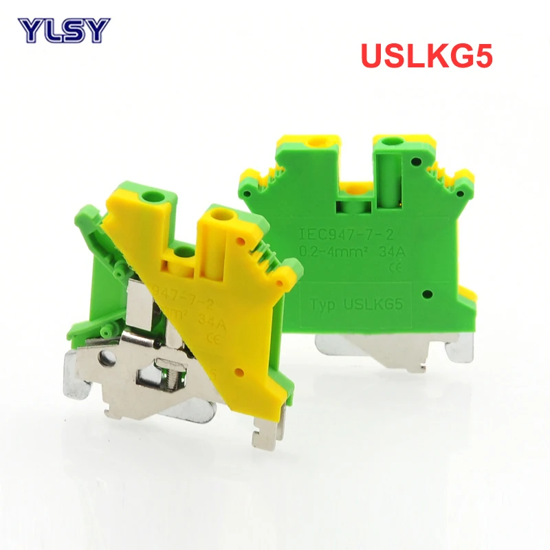 2Pcs Ground Terminal Blocks USLKG5 DIN Rail Screw Type Terminal Blocks UK-5N Yellow Green Earthing Morsettiera Connector 4mm2
2Pcs Ground Terminal Blocks USLKG5 DIN Rail Screw Type Terminal Blocks UK-5N Yellow Green Earthing Morsettiera Connector 4mm2