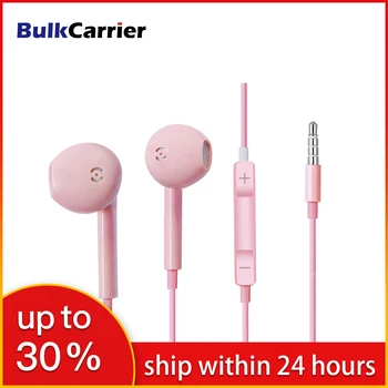 

"Pink Wired Earphones 3.5mm for Iphone 6s Stereo Ear Buds Gaming Headsets for Iphone 6 Universal Mobile Phone with 3.5 Interface