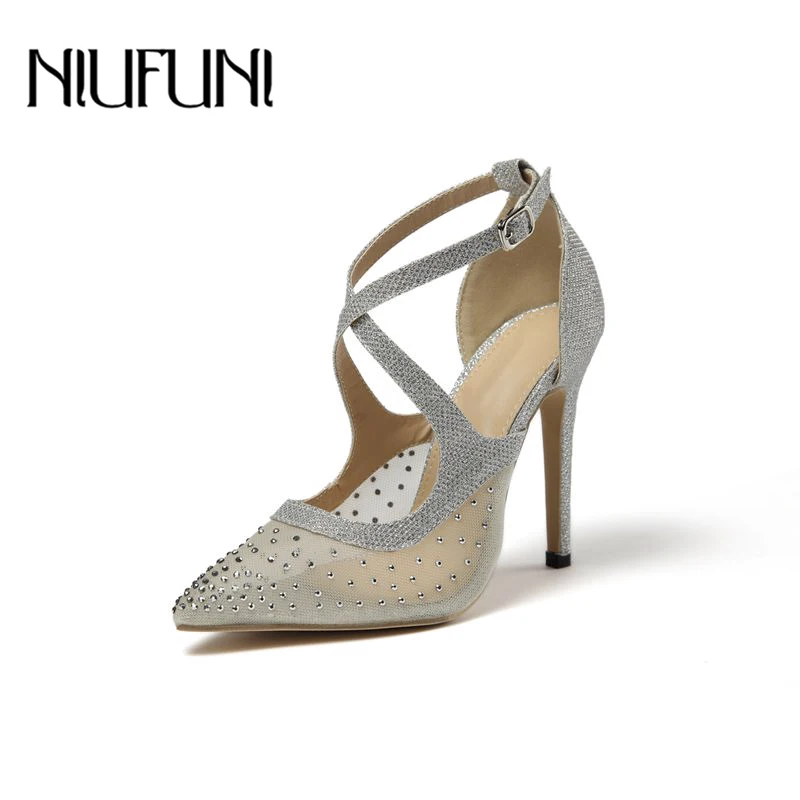 NIUFUNI Plus Size 35-42 Mesh Pointed Toe Rhinestone Women's Pumps Rivet Buckle Stiletto High Heels Mary Jane 2019 Women's Shoes
NIUFUNI Plus Size 35-42 Mesh Pointed Toe Rhinestone Women's Pumps Rivet Buckle Stiletto High Heels Mary Jane 2019 Women's Shoes