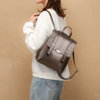 Pu Leather Backpack Women Small Fashion Crocodile Pattern Waterproof Backpack Female Bagpack Fashionable Women's Bags
Pu Leather Backpack Women Small Fashion Crocodile Pattern Waterproof Backpack Female Bagpack Fashionable Women's Bags