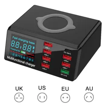 100W 8 Port Multi USB Fast Wireless Charger For IPhone 11 Pro Max Quick Charge 3.0 PD Charger For Samsung S10 S9 S8
100W 8 Port Multi USB Fast Wireless Charger For IPhone 11 Pro Max Quick Charge 3.0 PD Charger For Samsung S10 S9 S8