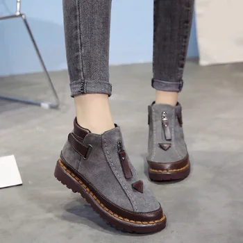 Hot Sale Autumn Women Ankle Boots Slip on Platform Hook & Loop Zipper Sewing Female Shoes Fashion Flats Non-Slip Casual Footwear
Hot Sale Autumn Women Ankle Boots Slip on Platform Hook & Loop Zipper Sewing Female Shoes Fashion Flats Non-Slip Casual Footwear