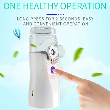Healthy Care Portable 2 in 1 Silent Ultrasonic Inhaler Nebulizer Rechargeable Steaming Atomizer Mini Handheld Inhaler Nebulizer
Healthy Care Portable 2 in 1 Silent Ultrasonic Inhaler Nebulizer Rechargeable Steaming Atomizer Mini Handheld Inhaler Nebulizer