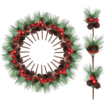 24 Pieces Christmas Pine Picks Small Fake Berries Artificial Pine Tree for Garden Christmas Tree Craft Decorations
24 Pieces Christmas Pine Picks Small Fake Berries Artificial Pine Tree for Garden Christmas Tree Craft Decorations