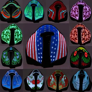 Halloween LED Light Voice Control Flashing Cosplay LED MASK Costume Anonymous Funny Mask for Glowing dance Carnival Party Masks
Halloween LED Light Voice Control Flashing Cosplay LED MASK Costume Anonymous Funny Mask for Glowing dance Carnival Party Masks