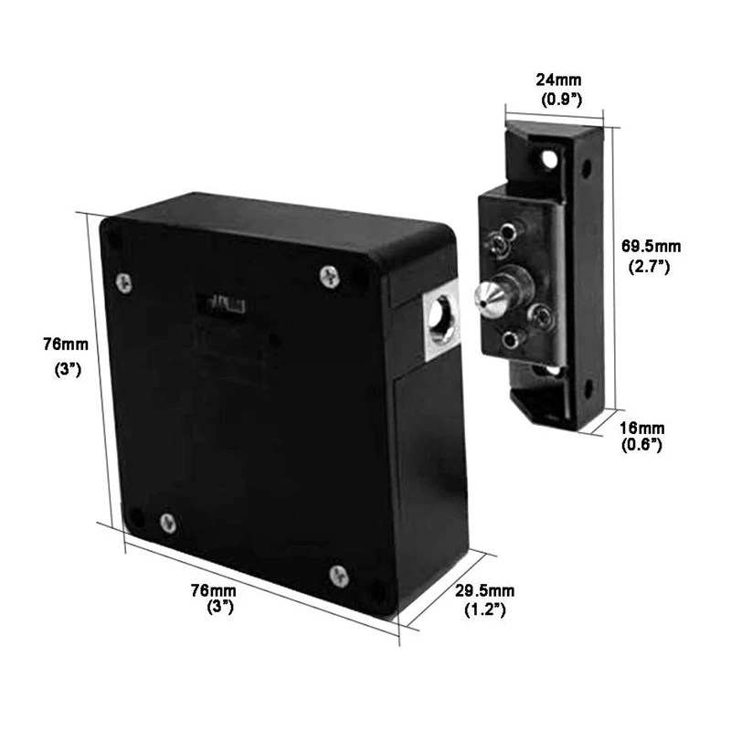 Smart Electronic RFID Cabinet Lock No Hole Easy Installation Furniture Locker Wardrobe Shoe Cabinet Drawer Door Lock with Two Ca
Smart Electronic RFID Cabinet Lock No Hole Easy Installation Furniture Locker Wardrobe Shoe Cabinet Drawer Door Lock with Two Ca