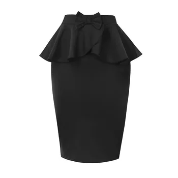 Women Black Pencil Skirt Vintage Sexy High Waist Bodycon Women Ruffle Skirt Sheath Party Female Bottoms Office Lady Work Skirt
Women Black Pencil Skirt Vintage Sexy High Waist Bodycon Women Ruffle Skirt Sheath Party Female Bottoms Office Lady Work Skirt