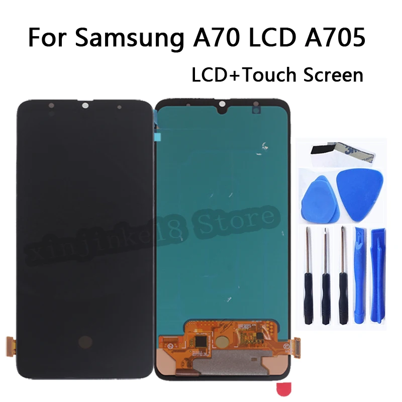 AMOLED For Samsung A70 A705 LCD Display Touch Screen Digitizer Assembly replacement For Samsung A70 2019 A705F LCD Phone Parts
AMOLED For Samsung A70 A705 LCD Display Touch Screen Digitizer Assembly replacement For Samsung A70 2019 A705F LCD Phone Parts
