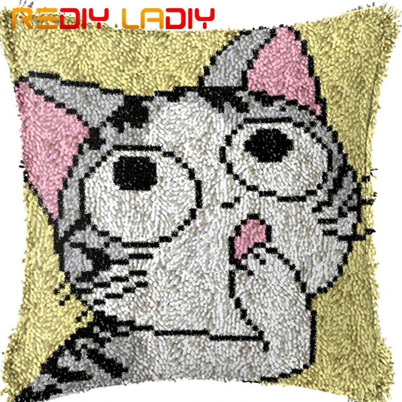 Latch Hook Kits Make Your Own Cushion Frightened Cat Printed Canvas Crochet Pillow Case Latch Hook Cushion Cover Hobby & Crafts
Latch Hook Kits Make Your Own Cushion Frightened Cat Printed Canvas Crochet Pillow Case Latch Hook Cushion Cover Hobby & Crafts