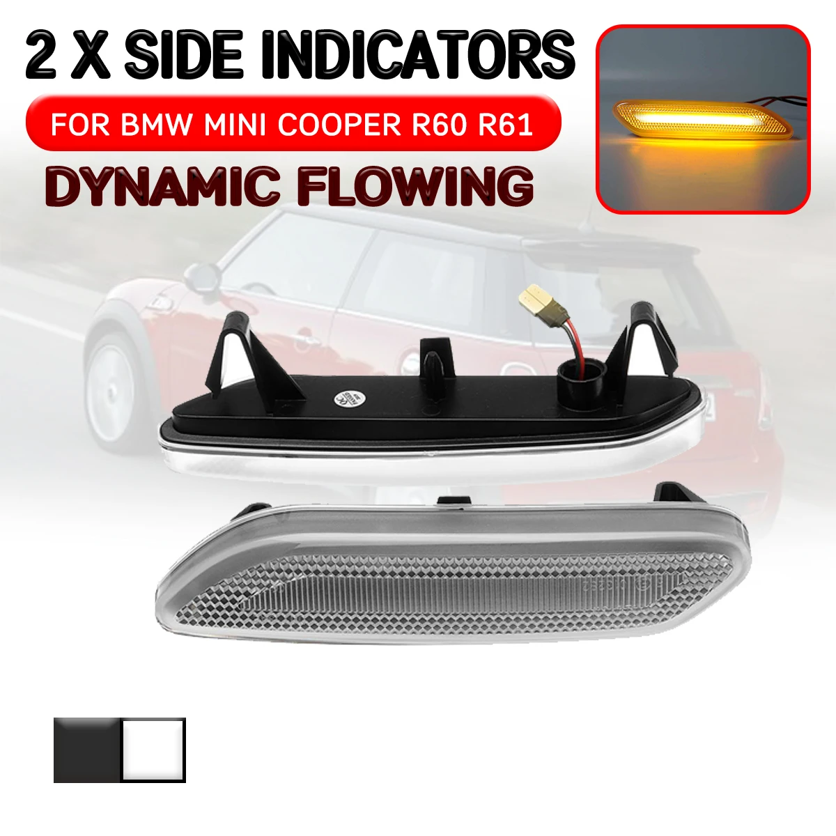 For MINI COOPER R60 R61 2012 2013 2014 2015 2016 2017 Car LED Dynamic Side Marker Light Flowing Turn Signal Light Lamp
For MINI COOPER R60 R61 2012 2013 2014 2015 2016 2017 Car LED Dynamic Side Marker Light Flowing Turn Signal Light Lamp