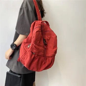 Canvas Backpacks For Women 2020 Casual Designer Ladies Solid Color High capacity Back Pack Teens Girls Branded School Backpack
Canvas Backpacks For Women 2020 Casual Designer Ladies Solid Color High capacity Back Pack Teens Girls Branded School Backpack