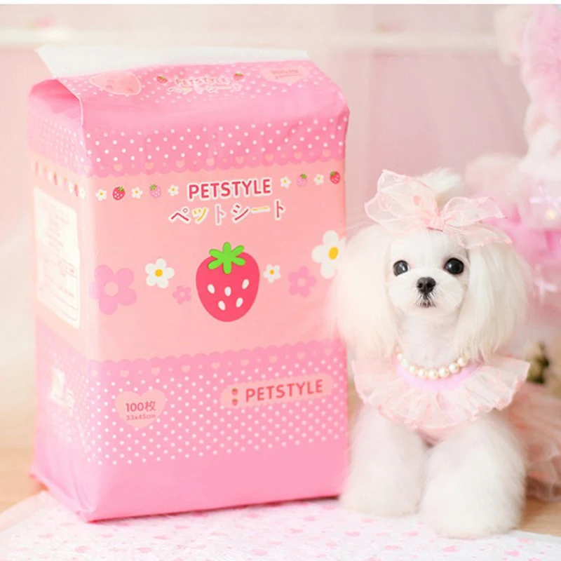 50/100 pcs Pet Strawberry Diaper Super Absorbent Dog Training Urine Pad Diaper For Dogs Cleaning Antibacterial Pet Dog Nappy
50/100 pcs Pet Strawberry Diaper Super Absorbent Dog Training Urine Pad Diaper For Dogs Cleaning Antibacterial Pet Dog Nappy