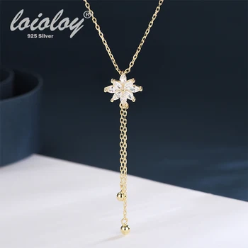 2021Flower Tassel Necklace Gold Pendant Long Chain Charm 925 Sterling Silver Necklace Winter Women's Jewelry Valentine's Day
2021Flower Tassel Necklace Gold Pendant Long Chain Charm 925 Sterling Silver Necklace Winter Women's Jewelry Valentine's Day