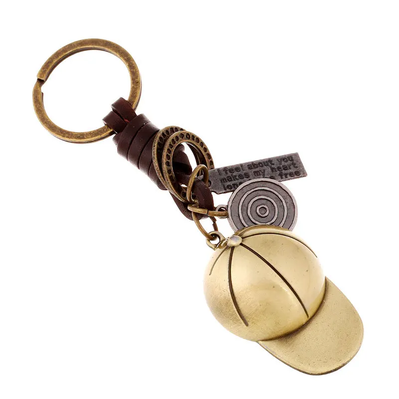 Jessingshow 2020 Key Rings New Baseball Cap Alloy Key Chain Retro Cute Cowhide Keychain Jewelry Pendant Men Women Gift
Jessingshow 2020 Key Rings New Baseball Cap Alloy Key Chain Retro Cute Cowhide Keychain Jewelry Pendant Men Women Gift