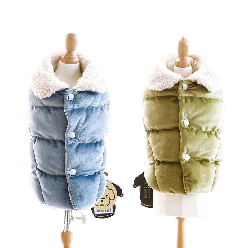 Autumn and Winter Pet Clothing Newest Blue Green Colors S-xxl Sizes Warm Two Feet Dog Clothing Cotton Padded Dog Winter Jacket
Autumn and Winter Pet Clothing Newest Blue Green Colors S-xxl Sizes Warm Two Feet Dog Clothing Cotton Padded Dog Winter Jacket
