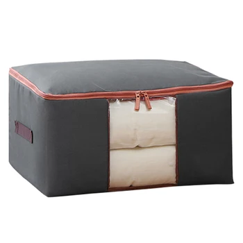 Wear Resistant Zipper Closure Home Organizer Oxford Cloth Clothes Quilt Washable Visible Window Storage Bag Large Capacity 
Wear Resistant Zipper Closure Home Organizer Oxford Cloth Clothes Quilt Washable Visible Window Storage Bag Large Capacity