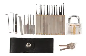 Unlocking Lock Pick Tool Hook Lock Picks Locksmith Tools Lock Picking Tools Sets with Transparent Practice Padlock Locks
Unlocking Lock Pick Tool Hook Lock Picks Locksmith Tools Lock Picking Tools Sets with Transparent Practice Padlock Locks