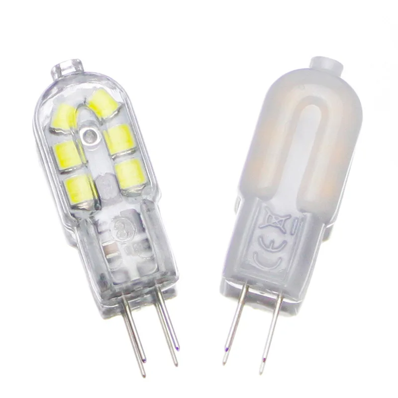 10pcs/lot Lampada LED G4 Lamp Clear/Milky Cover AC 220V DC 12V 2W SMD2835 Bulb mini Ultra Bright Chandelier Lights | Лампы и освещение