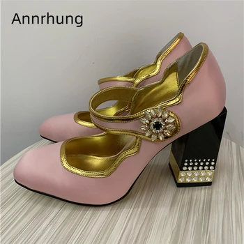Sexy Satin Square Toe Banquet Shoes Woman Jeweled Rhinestone Square Chunky Heel Crystal Buckle Belt Women Pumps
Sexy Satin Square Toe Banquet Shoes Woman Jeweled Rhinestone Square Chunky Heel Crystal Buckle Belt Women Pumps