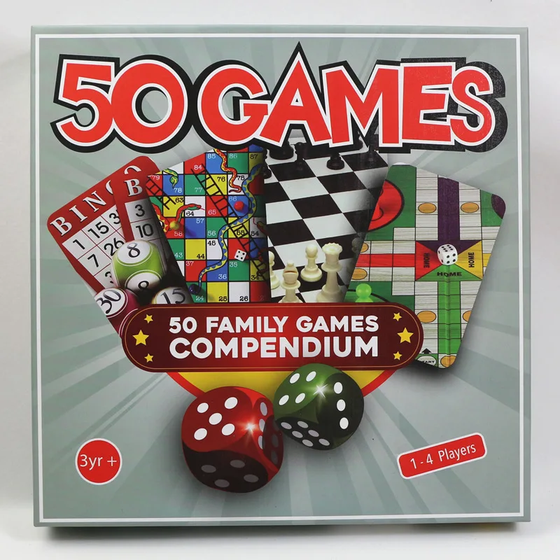 Children Classic 50-in-1 Board Games Flying Chess Snake and Ladders Desktop Interaction Party Family Games Toys Gifts for Kids
Children Classic 50-in-1 Board Games Flying Chess Snake and Ladders Desktop Interaction Party Family Games Toys Gifts for Kids
