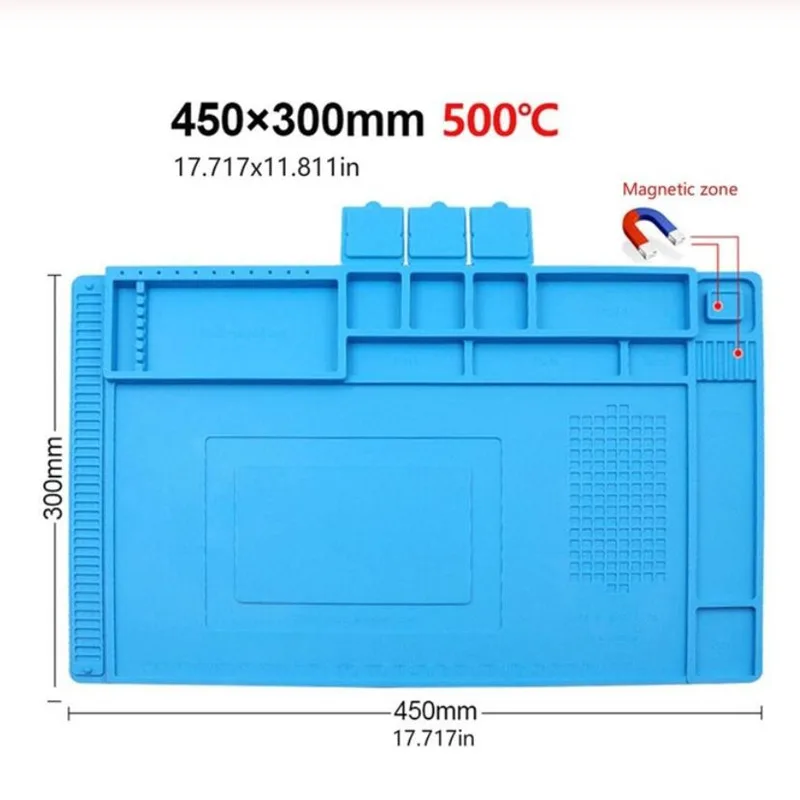 Repair Working Pad Insulation Heat-Resistant Soldering Station Phone Computer Repair Silicone Mat ESD BGA Soldering Station
Repair Working Pad Insulation Heat-Resistant Soldering Station Phone Computer Repair Silicone Mat ESD BGA Soldering Station