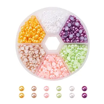 1 Box ABS Acrylic Cabochons Imitation Pearl Half Round Mixed Color for Craft DIY 
1 Box ABS Acrylic Cabochons Imitation Pearl Half Round Mixed Color for Craft DIY