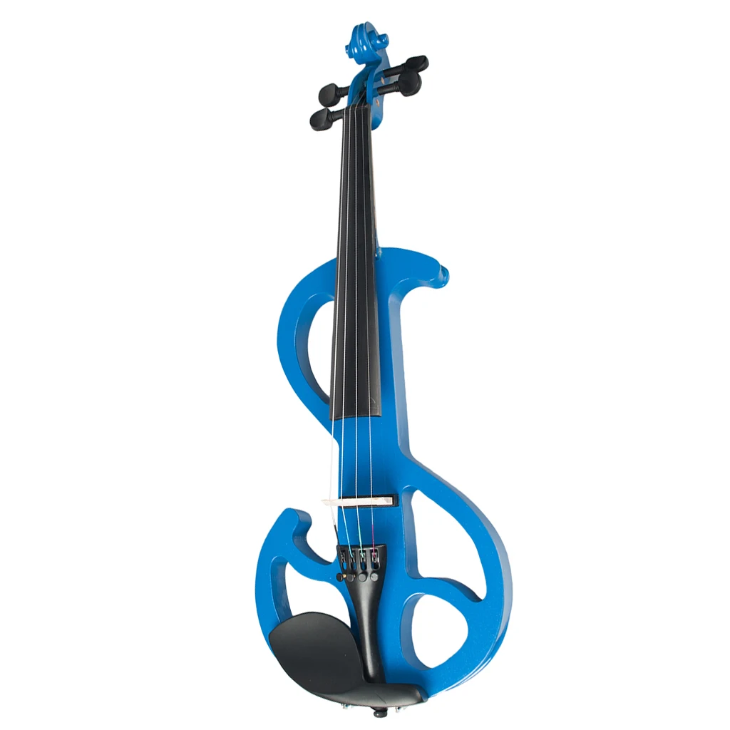 1 Set 4/4 Electric/Silent Violin Blue Concert Gig Stage Performance Accessory 1 Set 4/4 Electric/Silent Violin Blue Concert Gig Stage Performance Accessory