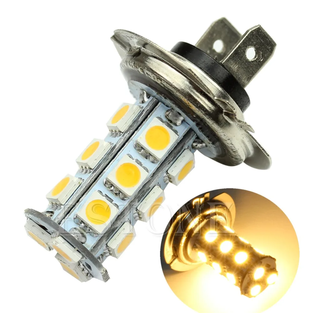 Car Styling H7 Warm White 18-SMD LED Car vehicle Bulb Fog Driving Light Lamp 12V for led bar
Car Styling H7 Warm White 18-SMD LED Car vehicle Bulb Fog Driving Light Lamp 12V for led bar