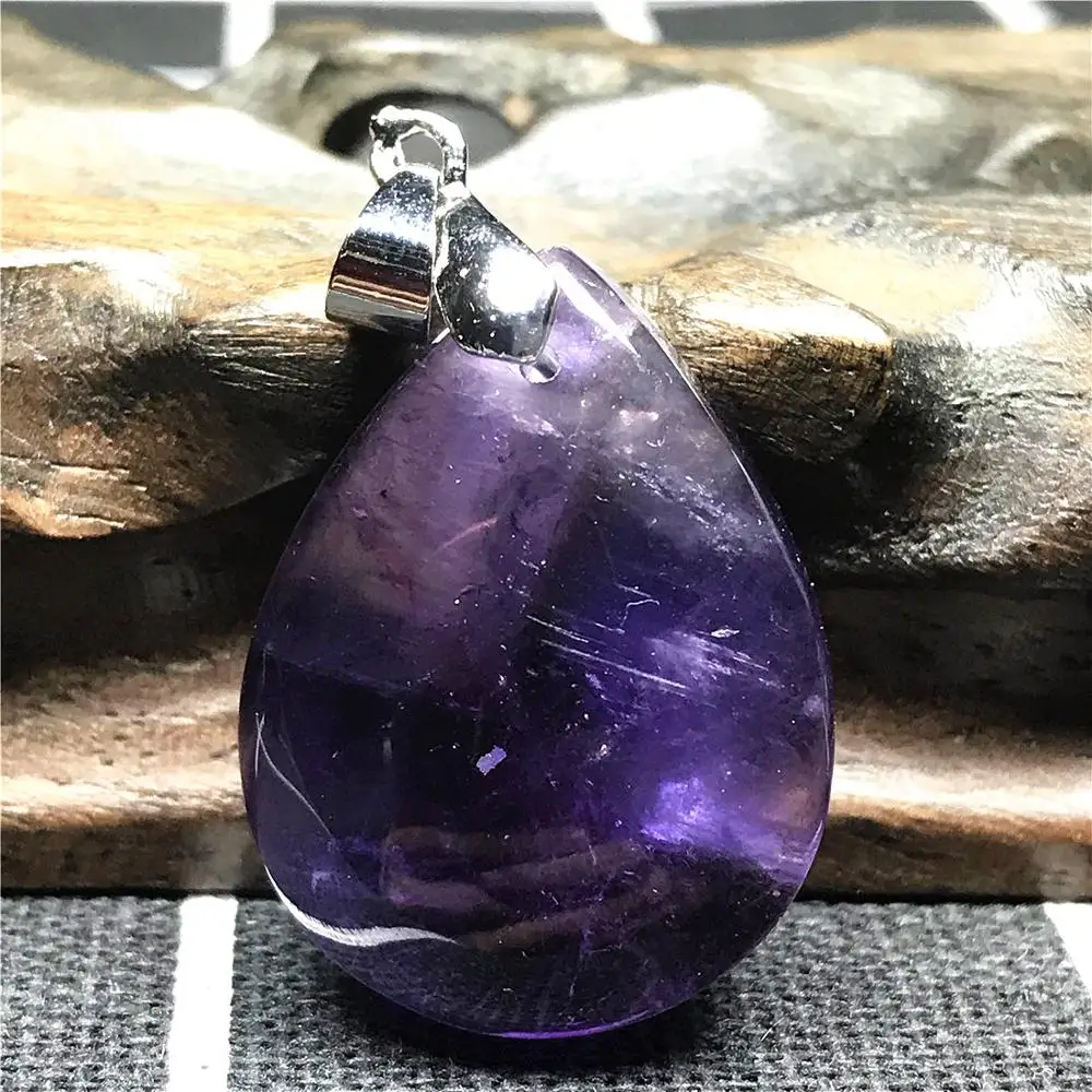 Natural Purple Amethyst Pendant Woman Man Love Gift Clear Crystal 29x22x9mm Water Drop Beads Silver Stone Fashion Jewelry AAAAA
Natural Purple Amethyst Pendant Woman Man Love Gift Clear Crystal 29x22x9mm Water Drop Beads Silver Stone Fashion Jewelry AAAAA