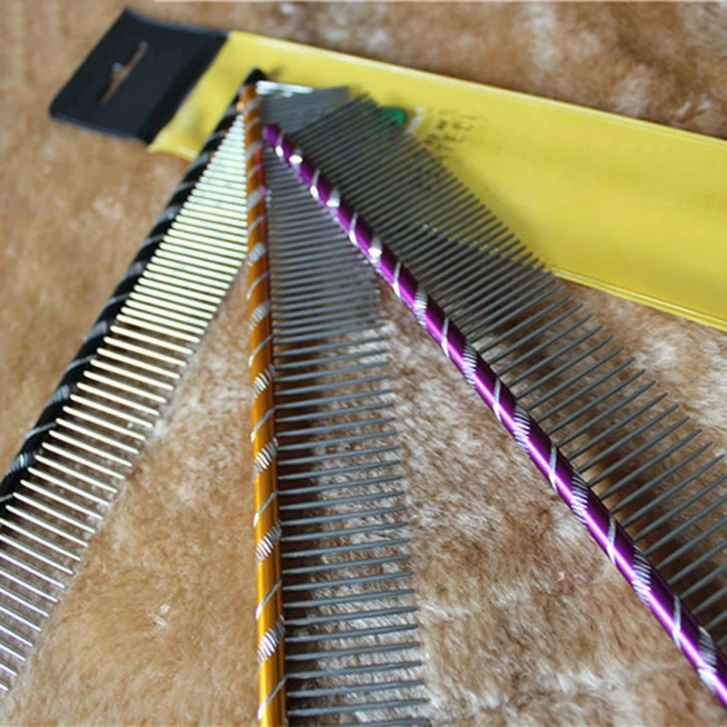 Pet Dog Comb Bright Multi-Colored Stripe Grooming Comb For Shaggy Cat Dogs Barber Grooming Tool 19cm/16cm
Pet Dog Comb Bright Multi-Colored Stripe Grooming Comb For Shaggy Cat Dogs Barber Grooming Tool 19cm/16cm