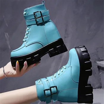 Women Autumn Winter Plush Warm Snow Boots Metal Buckle Wedge Platform Ankle Boots 10CM Height Increaseing Booties Botas Mujer
Women Autumn Winter Plush Warm Snow Boots Metal Buckle Wedge Platform Ankle Boots 10CM Height Increaseing Booties Botas Mujer