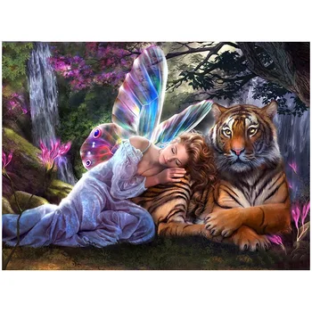 DIY Elves and tigers 5D diamond embroidery full square home decor mosaic kit crafts needlework diamond painting cross stitch
DIY Elves and tigers 5D diamond embroidery full square home decor mosaic kit crafts needlework diamond painting cross stitch