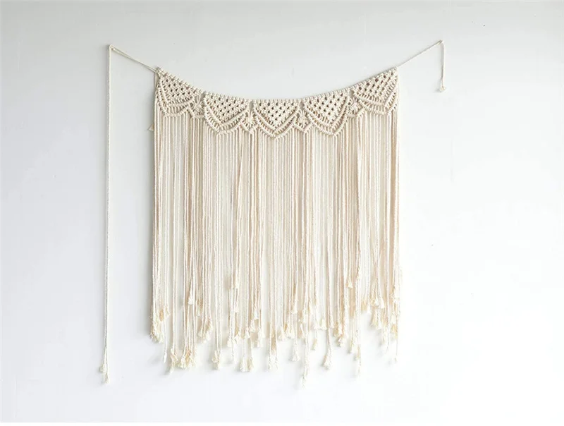 Large Hand-Woven Macramé Tapestry - Bohemian Wall Art & Wedding Backdrop 8 H18b0e56094f64d6bb27a6ec54ff21962z