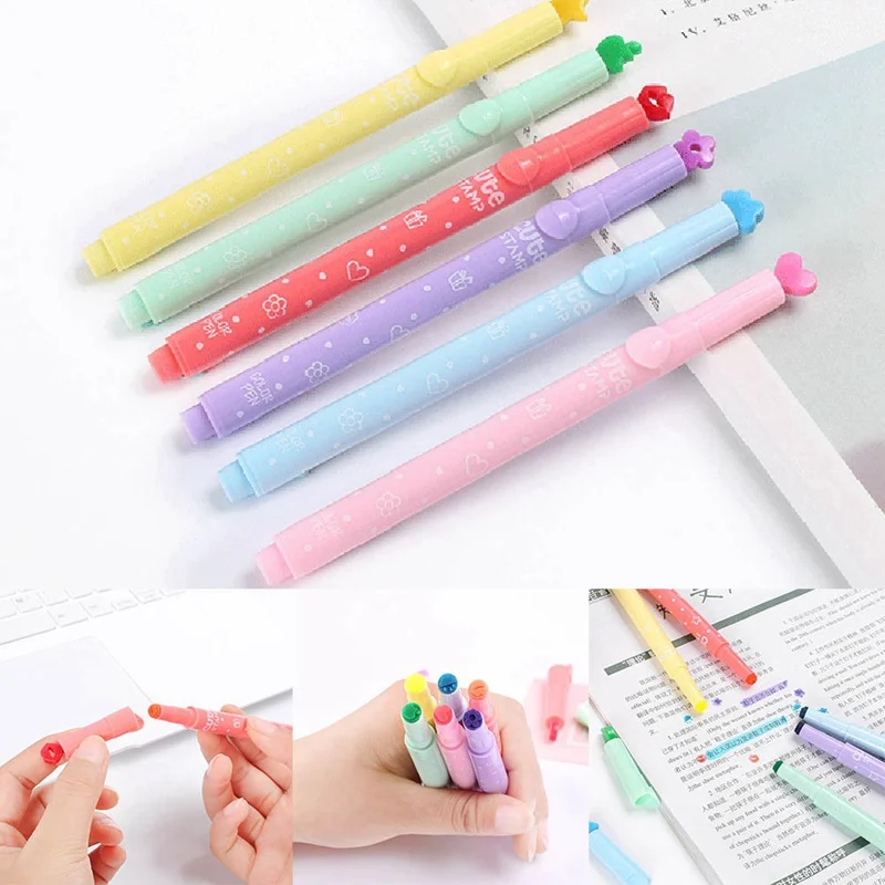 5 Colors Retractable Highlighters Creative Multifunctional Candy Color Pen Pens Refillable Pastel Highlighter Pen Markers Pens
5 Colors Retractable Highlighters Creative Multifunctional Candy Color Pen Pens Refillable Pastel Highlighter Pen Markers Pens