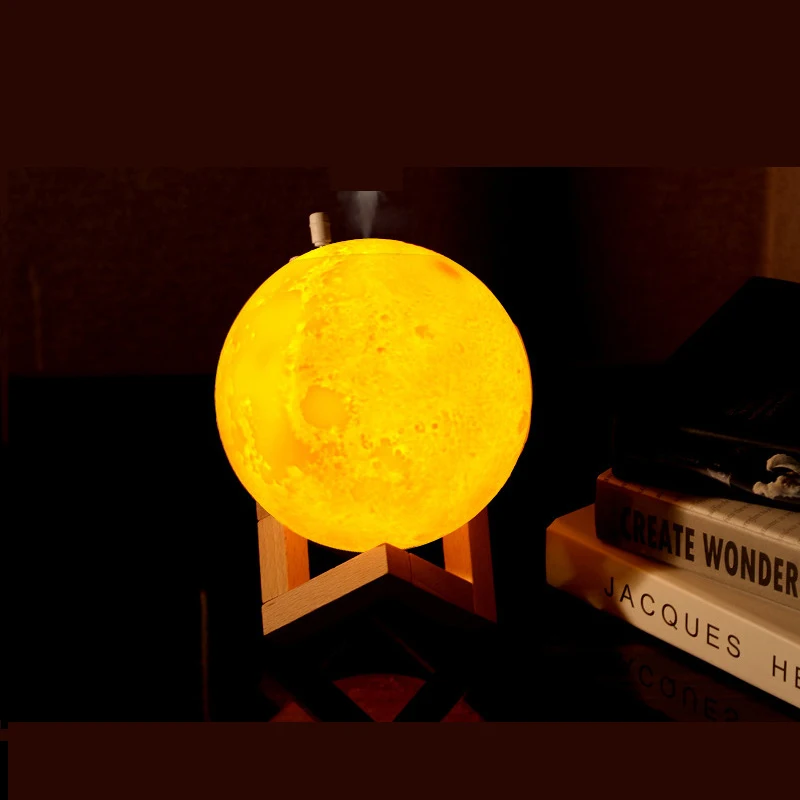 Moon Humidifier 880ML Ultrasonic Air Aroma Essential Oil Diffuser USB Mist Maker Humidificador with LED Night Lamp Drop Ship
Moon Humidifier 880ML Ultrasonic Air Aroma Essential Oil Diffuser USB Mist Maker Humidificador with LED Night Lamp Drop Ship