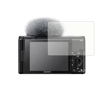 Couvercle de Protection en verre trempé pour Sony ZV1 ZV-1 ZV-E10 ZVE10 Vlog caméra écran LCD, Film de Protection=