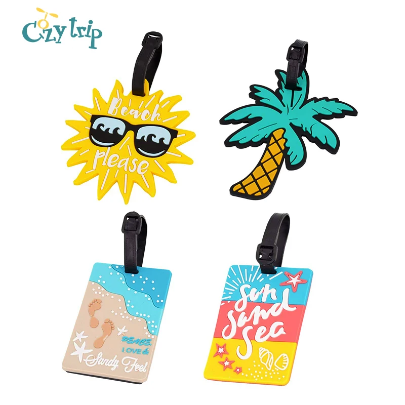 4 Pack Unique Luggage Tag Travel Suitcase Bag Tags Summer Beach Series Identify Label with Loop
4 Pack Unique Luggage Tag Travel Suitcase Bag Tags Summer Beach Series Identify Label with Loop